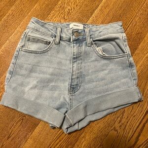 Forever 21 Sky Blue Jean Shorts